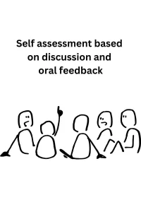 Infographic of group discussion and oral feedback