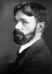 Image of D.H. Lawrence to support study guide called 'analysis of Piano by D.H. Lawrence'.