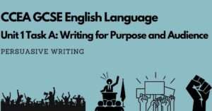 CCEA Persuasive Writing Writing for purpose and audience