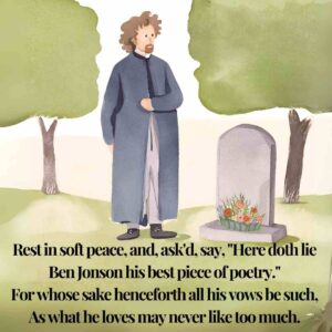 rest in soft peace from On My First Son by Ben Jonson