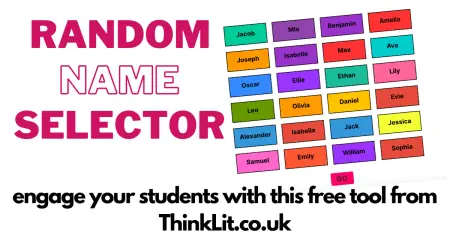 Random name selector tool for lessons